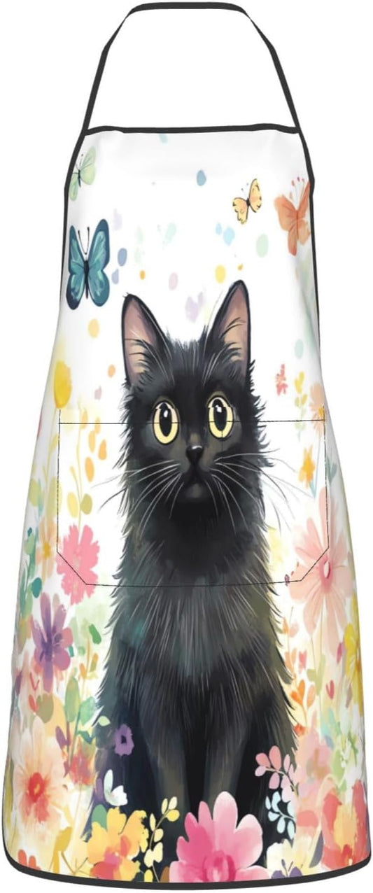 Christmas Kitchen Cooking Apron With Pocket Waterproof Gift For Men Women For Gardening Painting Snowman